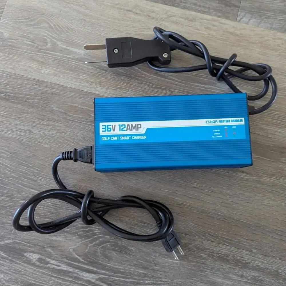 FLNGR Golf Cart Smart Charger 36V, 12AMP, D Plug